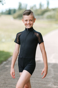 Boys black unitard