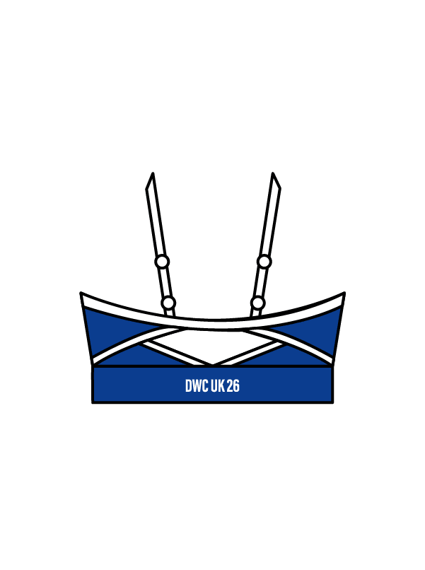 DWC - CALI CROP - COBALT/WHITE