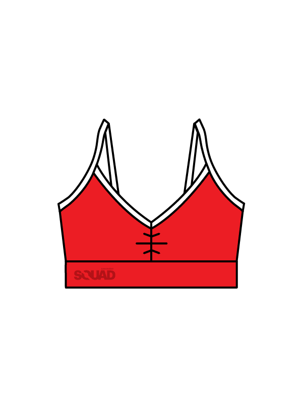 DWC - CALI CROP - RED/WHITE