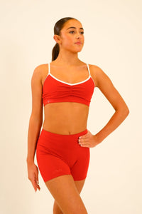 CALI CROP - RED/WHITE
