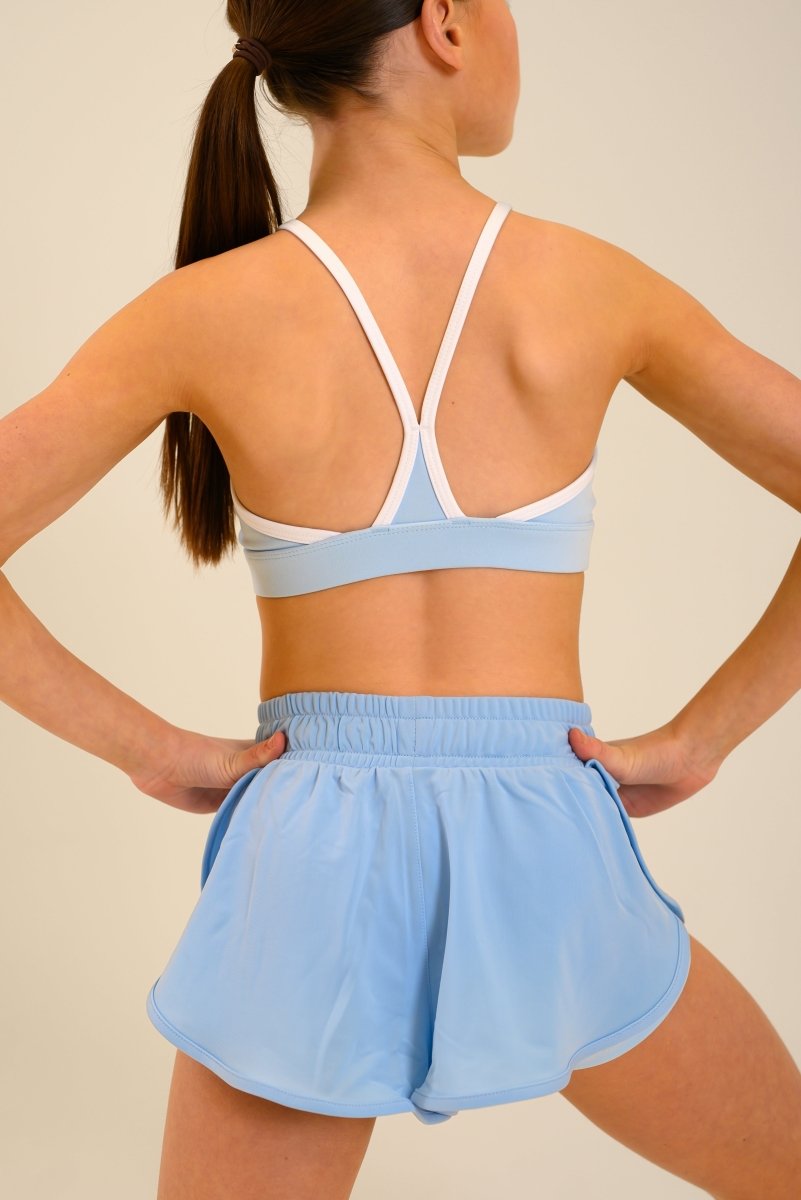 ELSIE CROP - BLUE FROST/WHITE