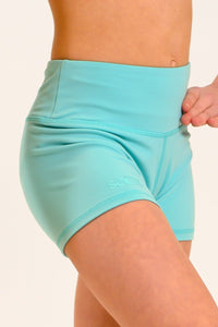 SHORTS - YOGA - AQUA