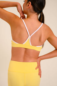 ELSIE CROP - YELLOW/WHITE