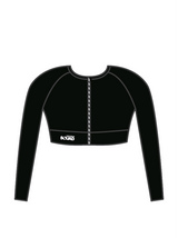 DWC - ELENA LONG SLEEVE CROP BLACK (IN-STOCK)