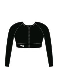 DWC - ELENA LONG SLEEVE CROP BLACK (IN-STOCK)