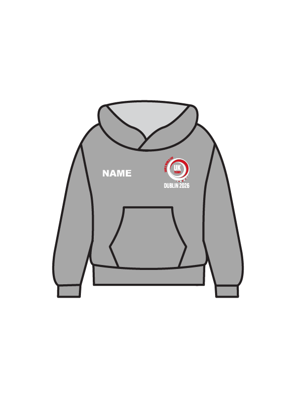 DWC - HOODIE GREY (IN-STOCK) 'Personalise'