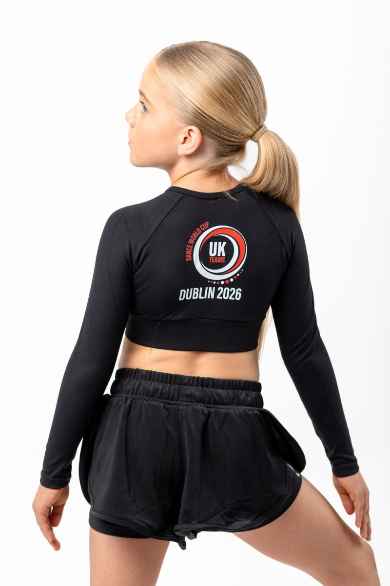 DWC - ELENA LONG SLEEVE CROP BLACK (IN-STOCK)