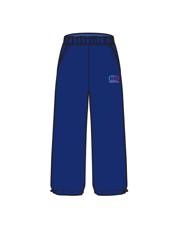GDO - WIDE LEG JOGGERS NAVY (IN-STOCK)