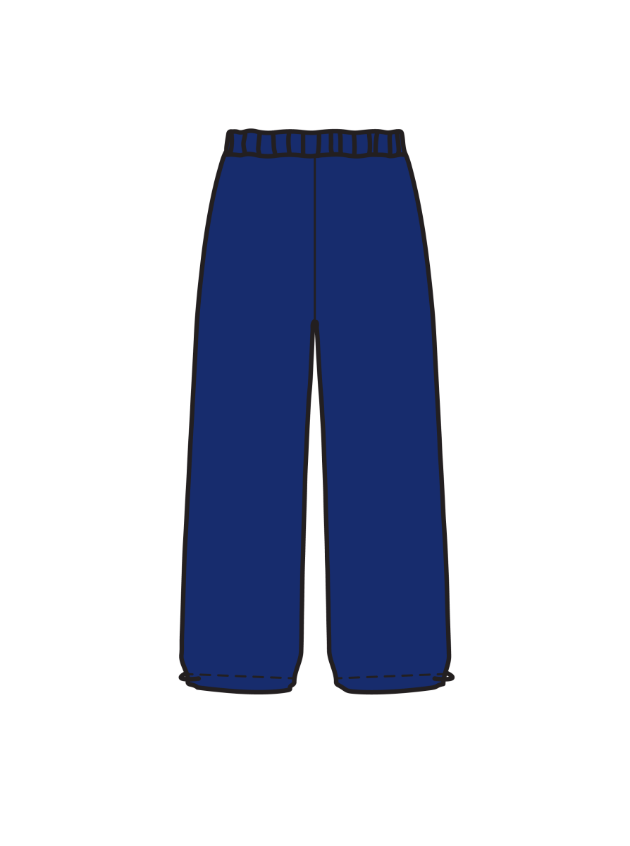 GDO - WIDE LEG JOGGERS NAVY (IN-STOCK)