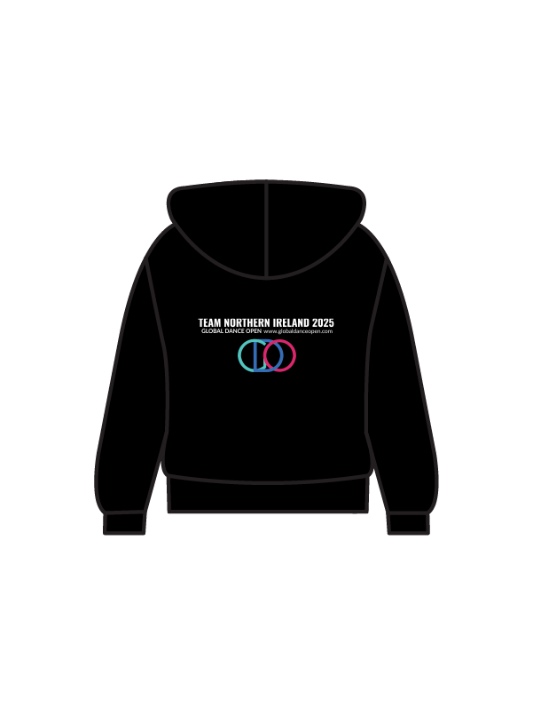 GDO - HOODIE BLACK  TEAM NORTHERN IRELAND (IN-STOCK)