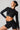 ELENA LONG SLEEVE CROP - BLACK