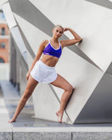 ARELIA CROP - PURPLE/WHITE