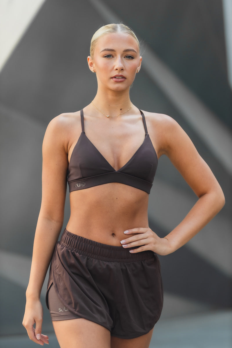 SOPHIE CROP - CHOCOLATE