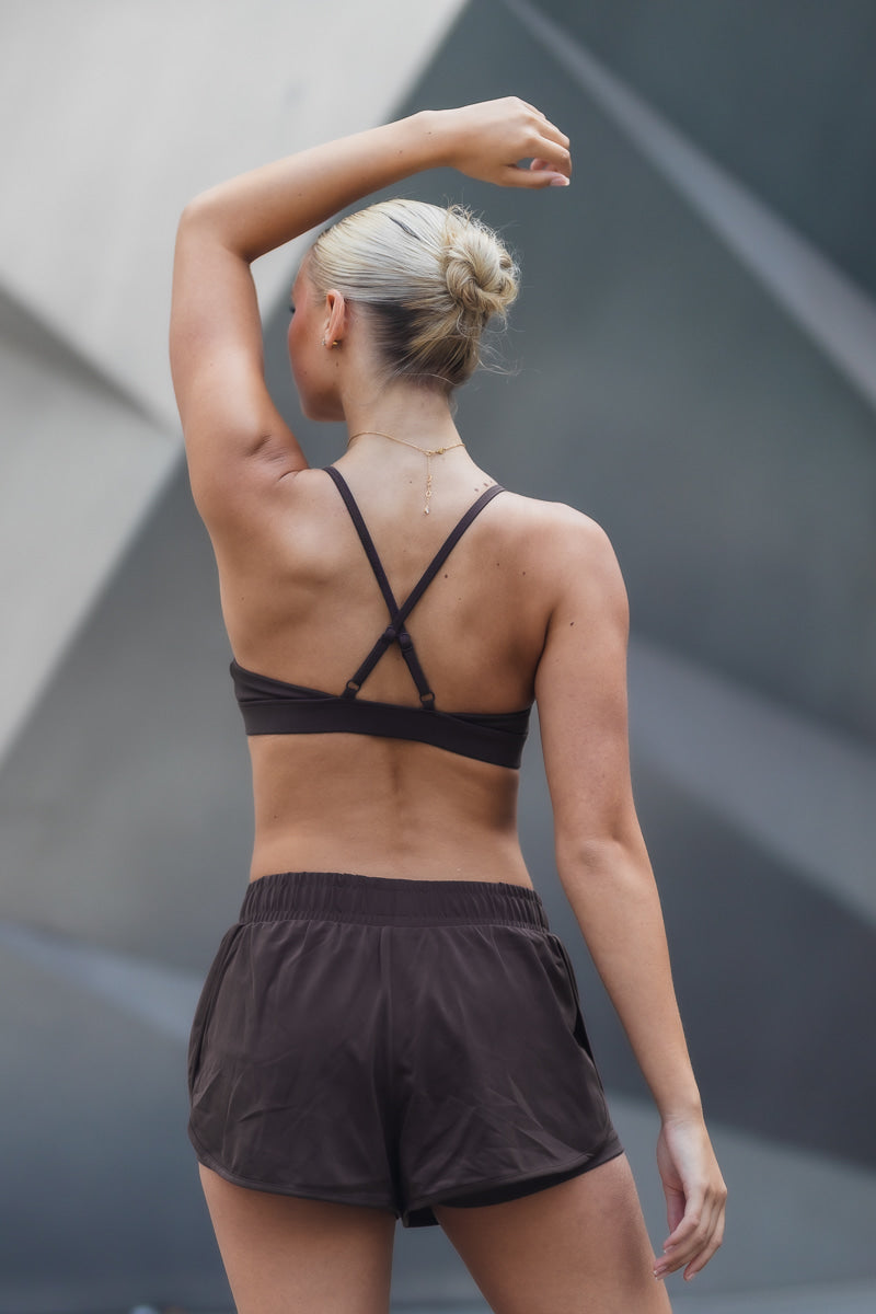 SOPHIE CROP - CHOCOLATE