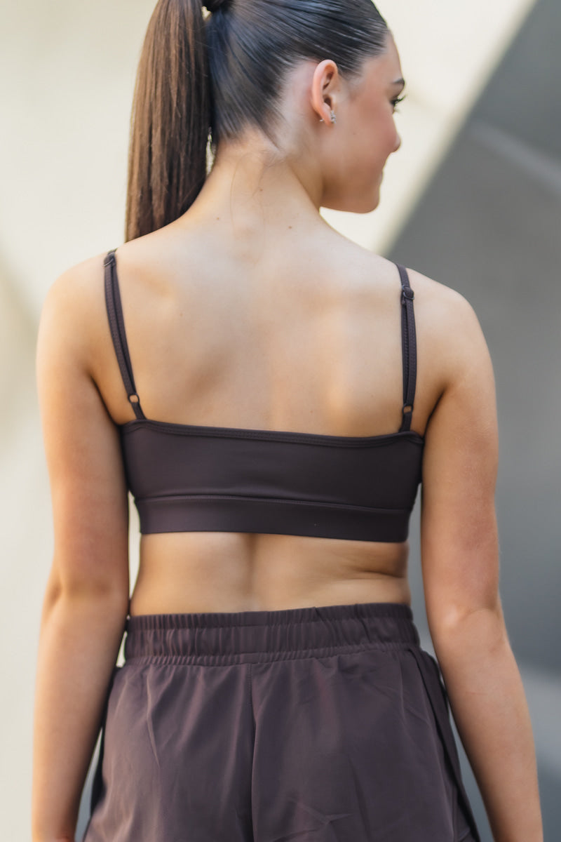 KENDALL CROP - CHOCOLATE