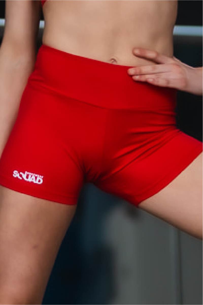 SHORTS - YOGA - RED