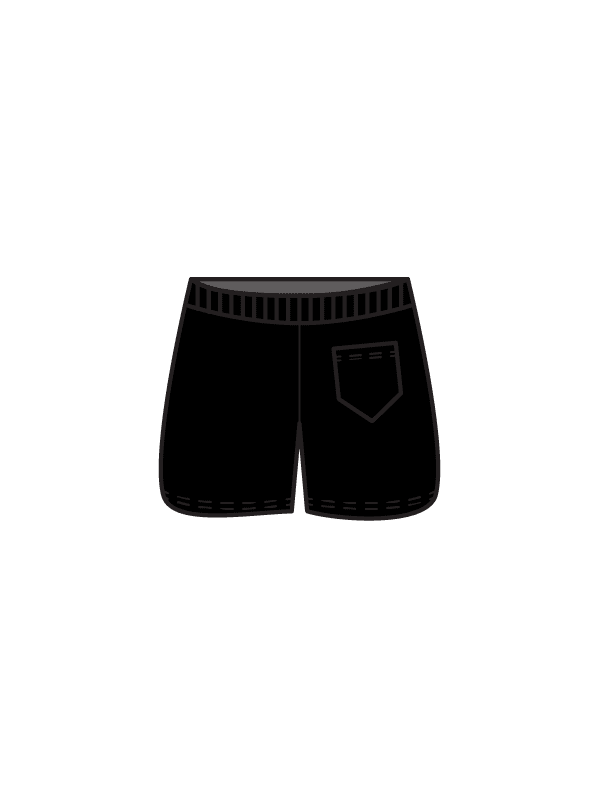 DWC - SWEAT SHORTS BLACK (IN-STOCK)