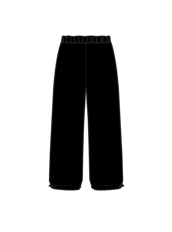 GDO - TEAM UAE WIDE LEG JOGGERS BLACK (IN-STOCK)