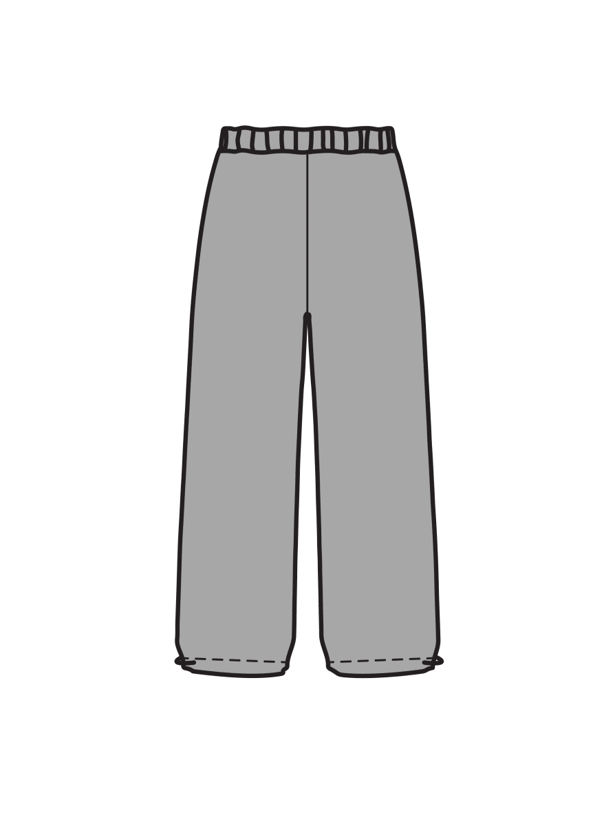 DWC - WIDE LEG JOGGERS GREY (IN-STOCK)