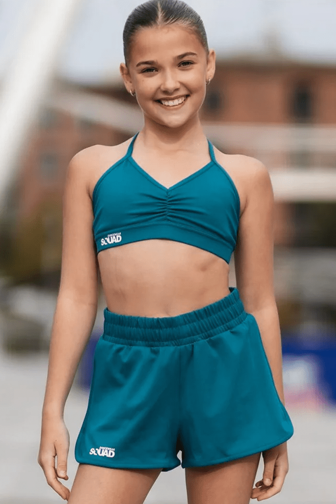 BRYNN CROP - TEAL